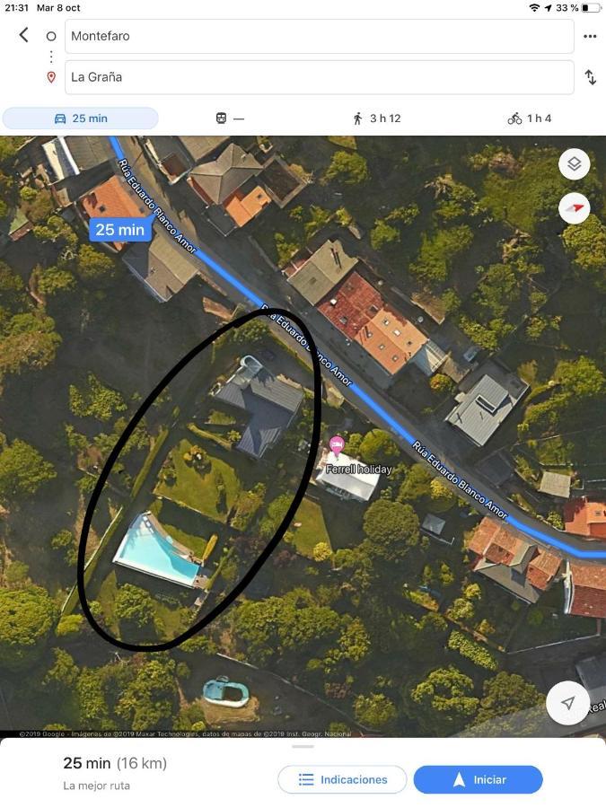 Apartamento Con Piscina Y Excelentes Vistas Ferrol Ngoại thất bức ảnh