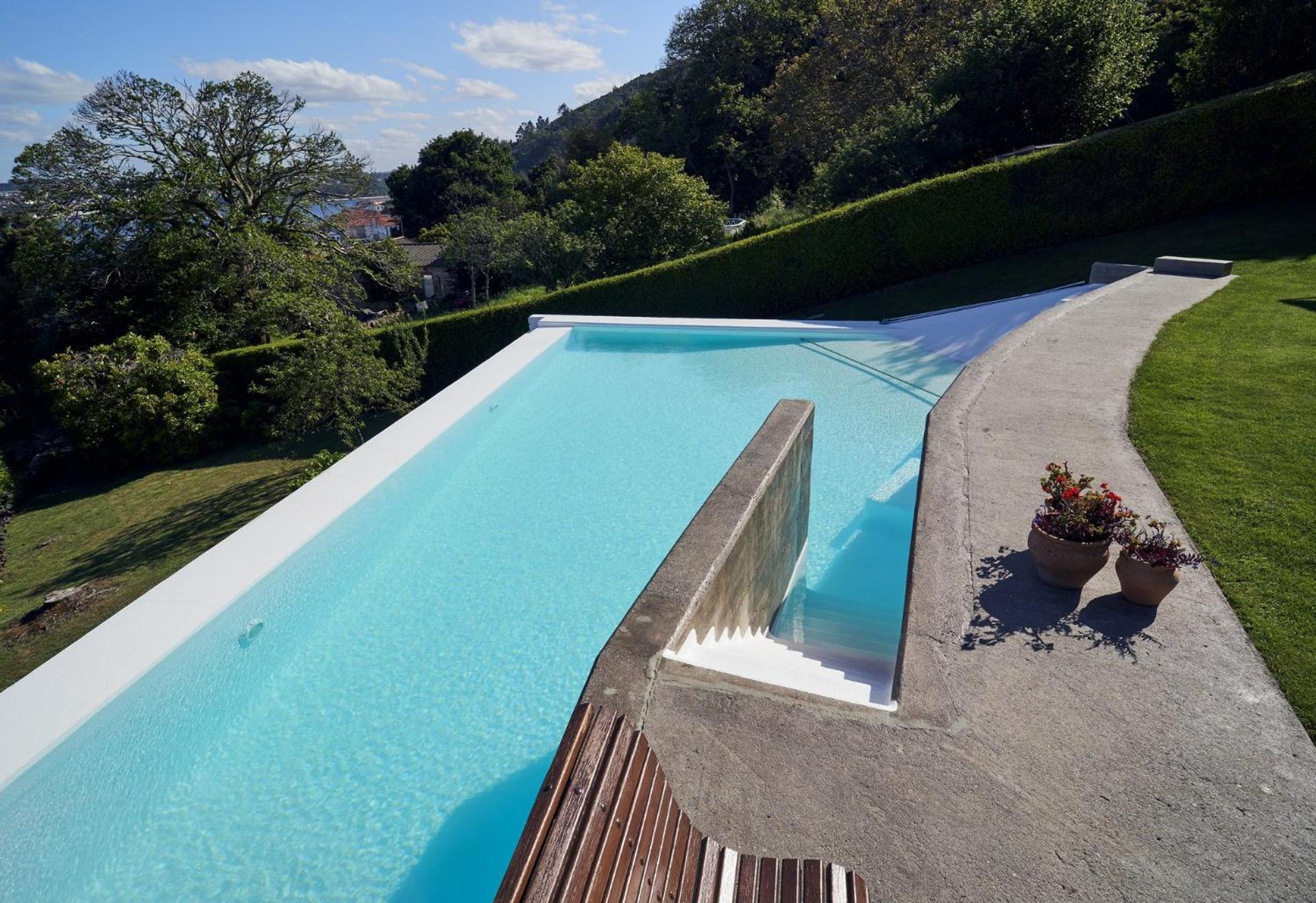 Apartamento Con Piscina Y Excelentes Vistas Ferrol Ngoại thất bức ảnh