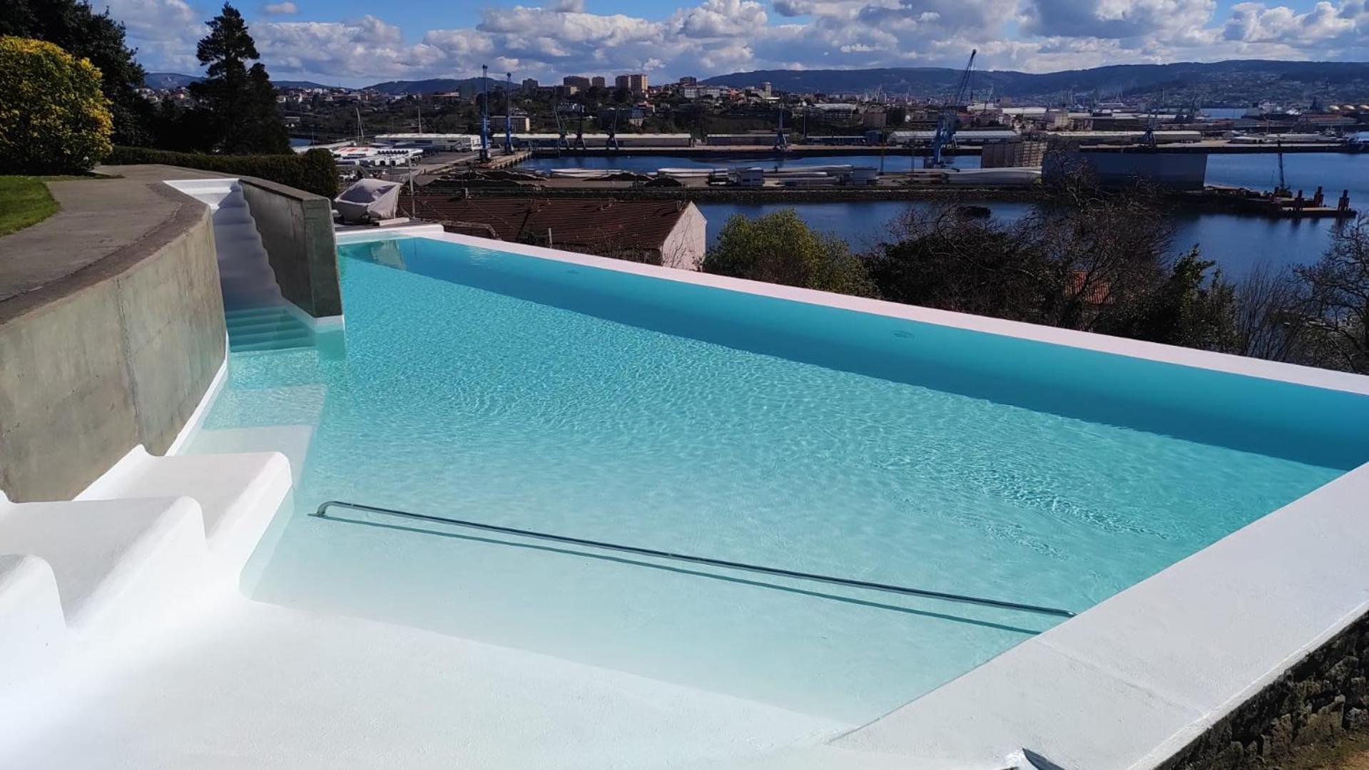 Apartamento Con Piscina Y Excelentes Vistas Ferrol Ngoại thất bức ảnh